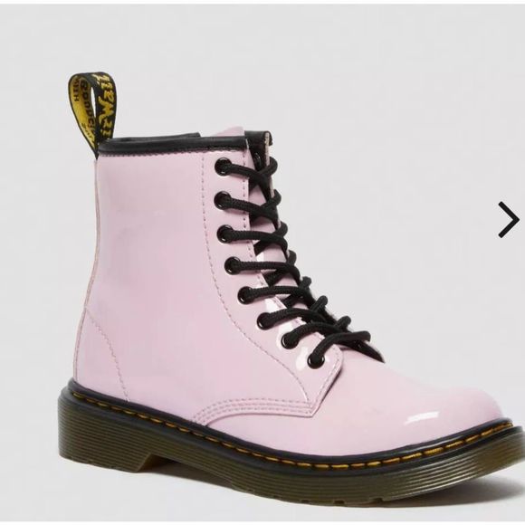 Dr. Martens Shoes - Dr Martens 1460 Y Pale Pink Patent Lamper sz 6 Ladies/5 mens